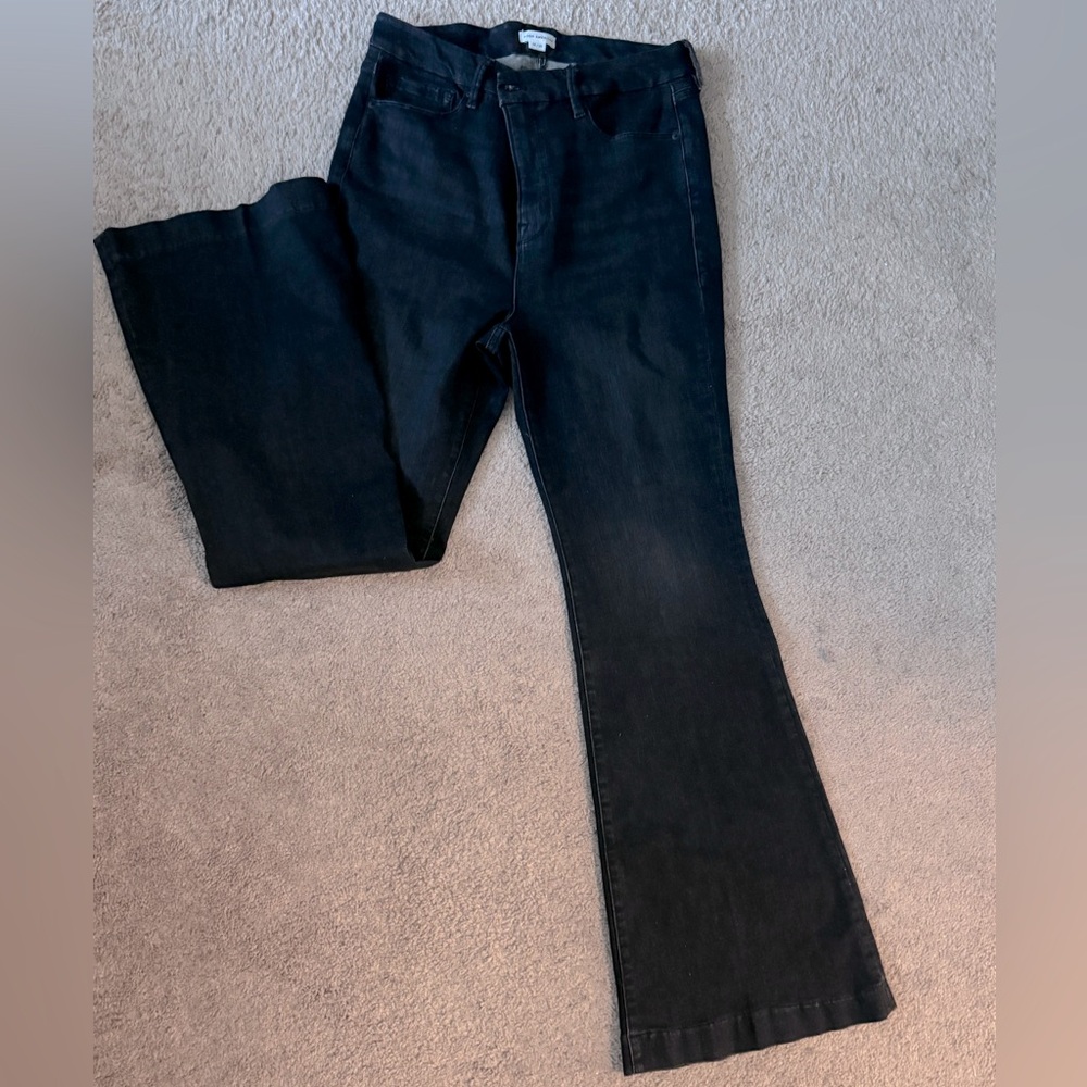 Good American High Waist Flare Jeans